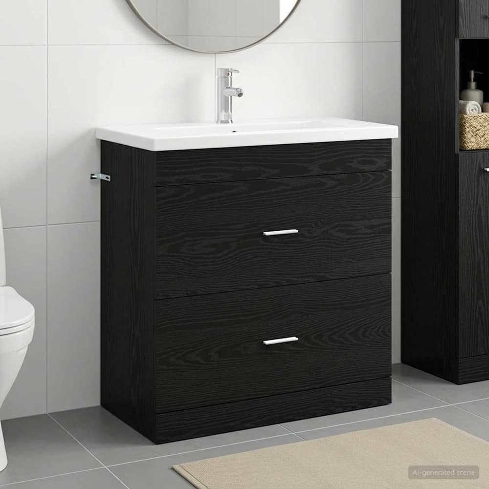 Bathroom Furniture 81 x 40 x 84.5 cm Black oak