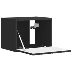 vidaXL TV Wall Cabinet 39 x 31 x 29.5 cm Black Engineered Wood 5