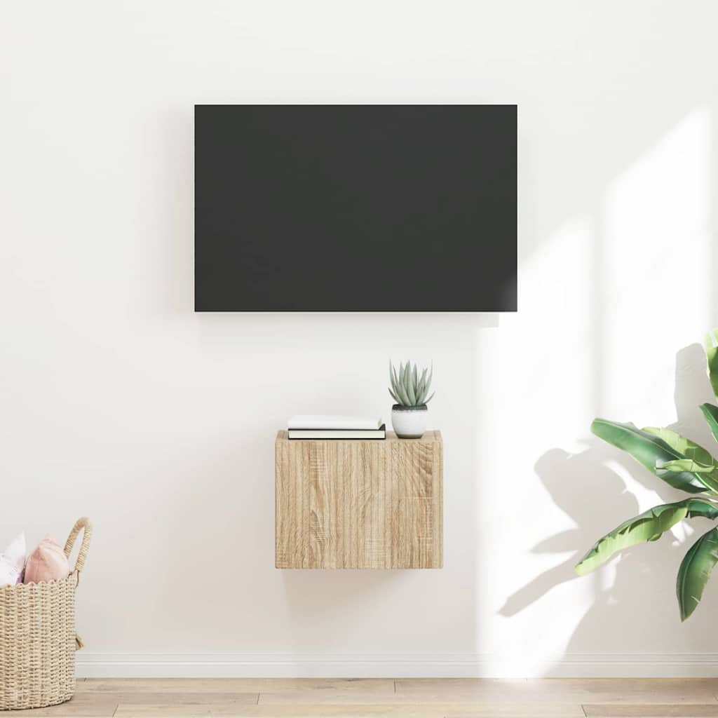 vidaXL TV Wall Cabinet 39 x 31 x 29.5 cm Sonoma Engineered Wood 1
