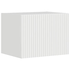 vidaXL TV Wall Cabinet 39 x 31 x 29.5 cm Gloss White Engineered Wood 2