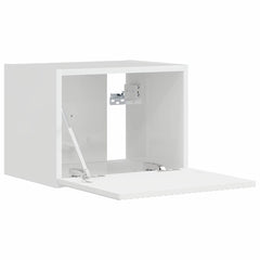 vidaXL TV Wall Cabinet 39 x 31 x 29.5 cm Gloss White Engineered Wood 5