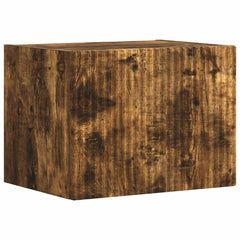 vidaXL TV Wall Cabinet 39 x 31 x 29.5 cm Smoked Oak Engineered Wood 2