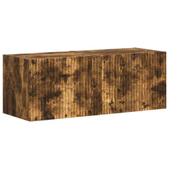 vidaXL TV Wall Cabinet 2 pcs Smoked Oak Engineered Wood 2