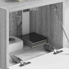 vidaXL TV Wall Cabinet 39 x 31 x 29.5 cm Grey Sonoma Engineered Wood 4