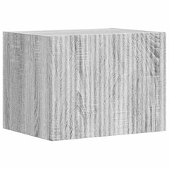 vidaXL TV Wall Cabinet 39 x 31 x 29.5 cm Grey Sonoma Engineered Wood 2