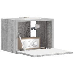vidaXL TV Wall Cabinet 39 x 31 x 29.5 cm Grey Sonoma Engineered Wood 3