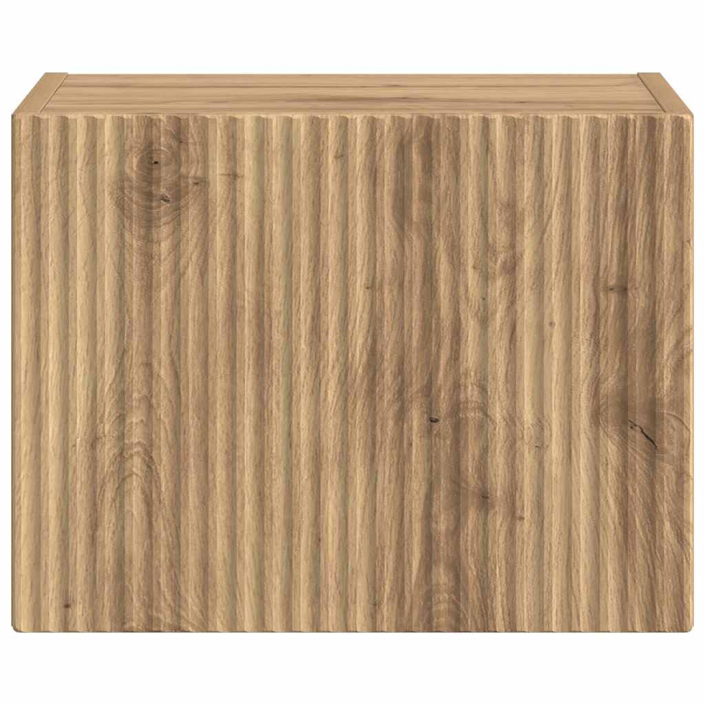 vidaXL TV Wall Cabinet 39 x 31 x 29.5 cm Artisian Oak Engineered Wood 6