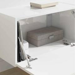 TV Wall Cabinet Engineered Wood 2 pcs 60 x 31 x 29.5 cm High gloss white