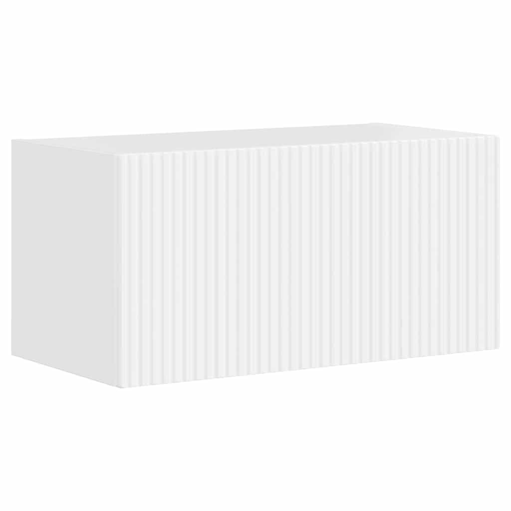 TV Wall Cabinet Engineered Wood 2 pcs 60 x 31 x 29.5 cm High gloss white