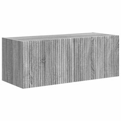vidaXL TV Wall Cabinet 78.5 x 31 x 29.5 cm Grey Sonoma Engineered Wood 2