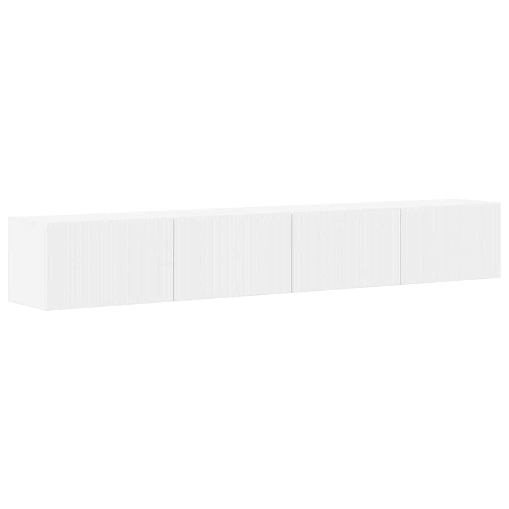 TV Wall Cabinet Engineered Wood 2 pcs 98 x 31 x 29.5 cm White