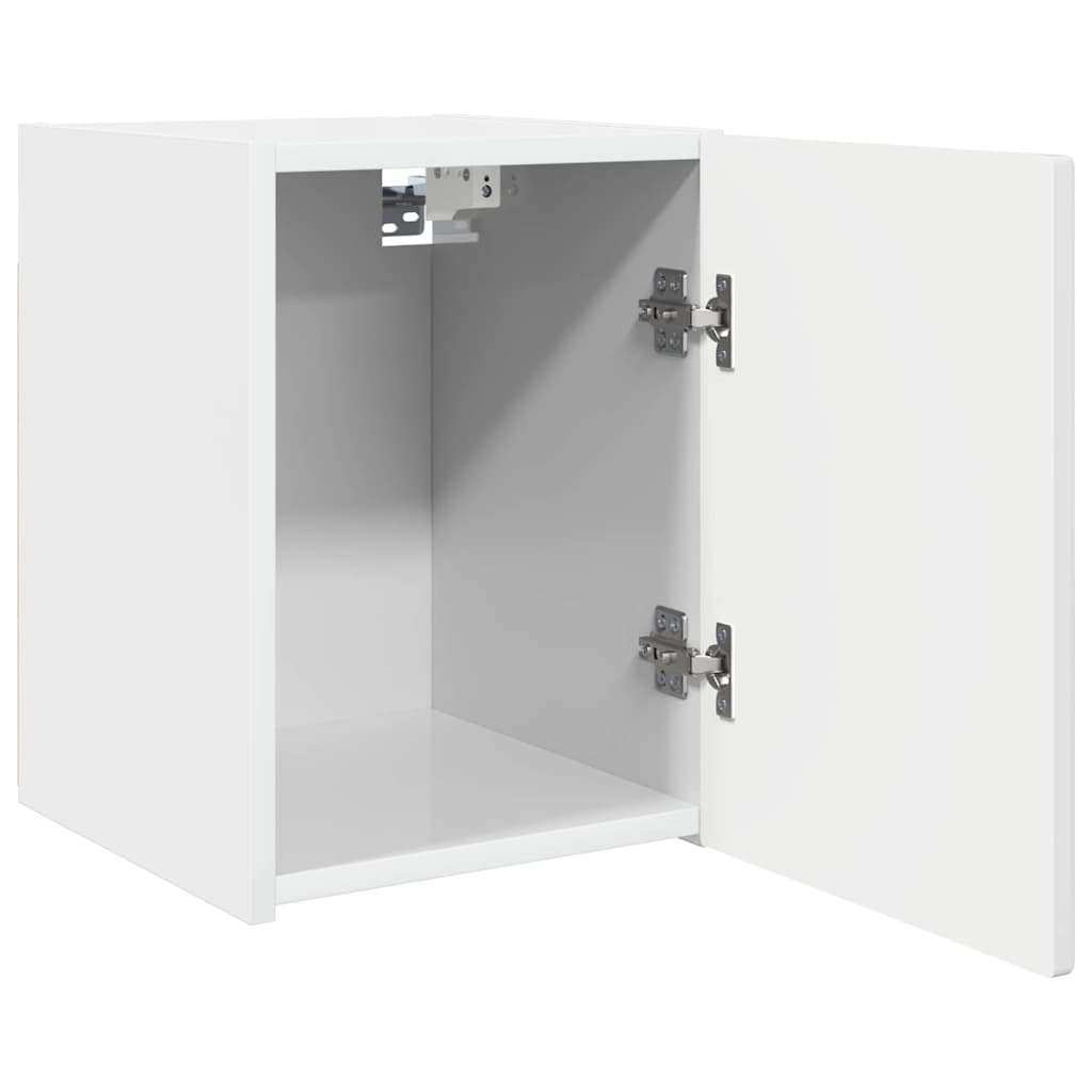 vidaXL TV Wall Cabinet 30 x 31 x 40 cm Gloss White Engineered Wood 5