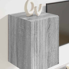 vidaXL TV Wall Cabinet 30 x 31 x 40 cm Grey Sonoma Engineered Wood 4