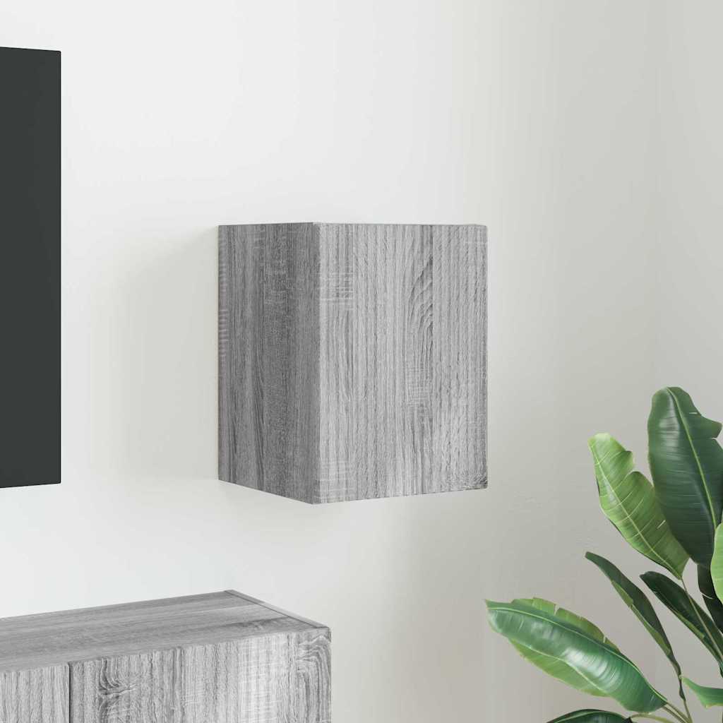 vidaXL TV Wall Cabinet 30 x 31 x 40 cm Grey Sonoma Engineered Wood 1