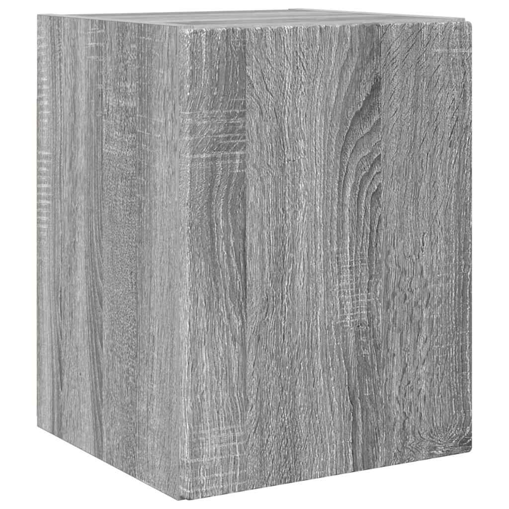 vidaXL TV Wall Cabinet 30 x 31 x 40 cm Grey Sonoma Engineered Wood 2