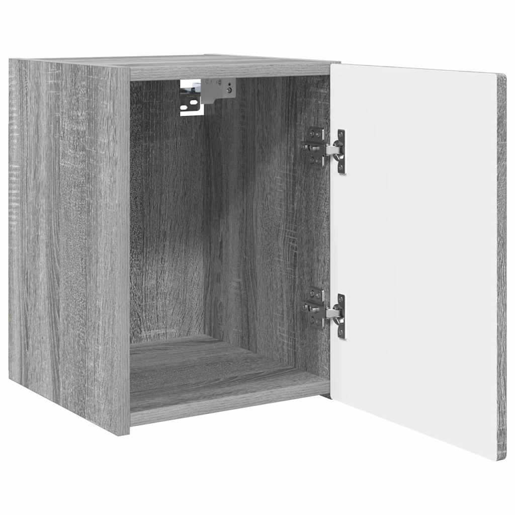 vidaXL TV Wall Cabinet 30 x 31 x 40 cm Grey Sonoma Engineered Wood 5