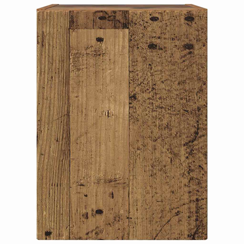 vidaXL TV Wall Cabinet 30 x 31 x 40 cm Old Wood Engineered Wood 6