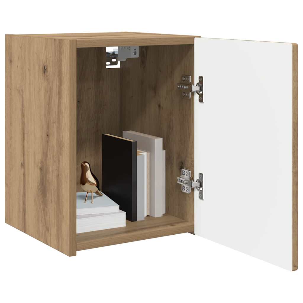 vidaXL TV Wall Cabinet 30 x 31 x 40 cm Artisian Oak Engineered Wood 3