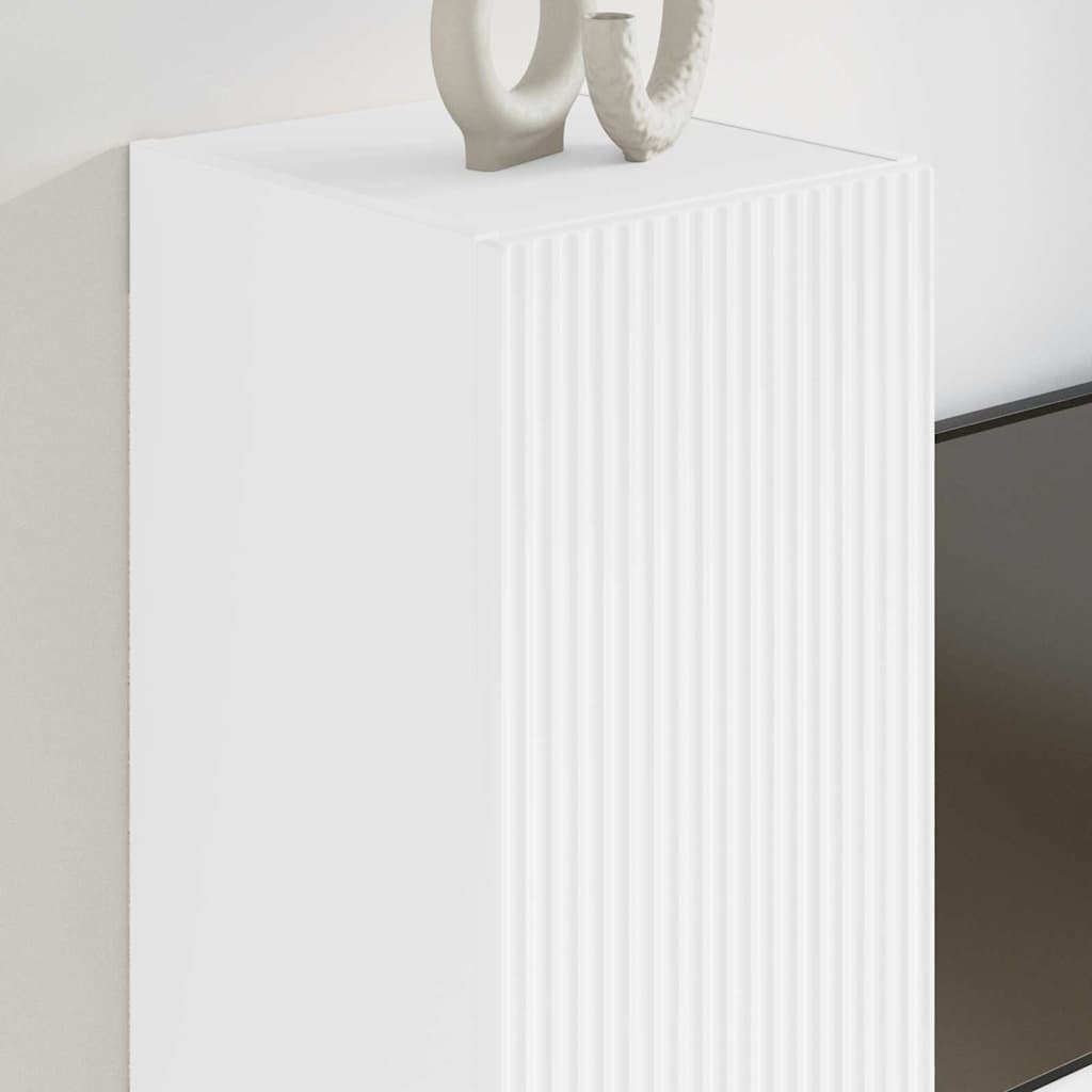 vidaXL TV Wall Cabinet 30 x 31 x 60 cm White Engineered Wood 4