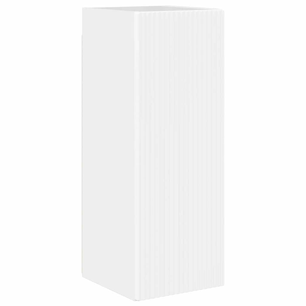 vidaXL TV Wall Cabinet 30 x 31 x 80 cm Gloss White Engineered Wood 2