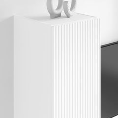 vidaXL TV Wall Cabinet 30 x 31 x 100 cm White Engineered Wood 4