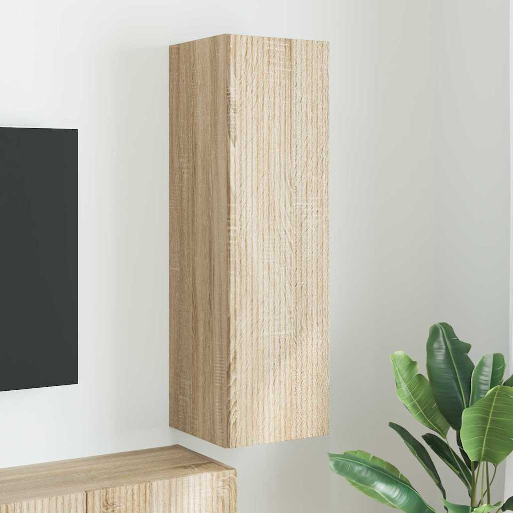 vidaXL TV Wall Cabinet 30 x 31 x 100 cm Sonoma Engineered Wood 1