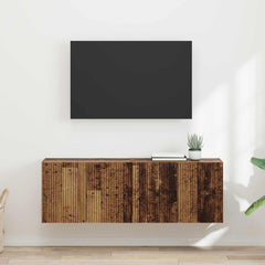 TV Wall Cabinet Engineered Wood 2 pcs Old wood