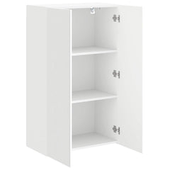 vidaXL TV Wall Cabinet 59.5 x 31 x 100 cm White Engineered Wood 5