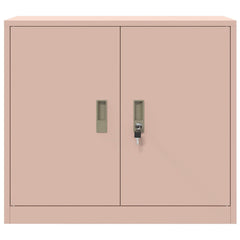 Storage Cabinet Steel Width 80 cm Pink 70 cm