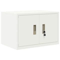 Storage Cabinet Steel Width 60 cm White 40 cm