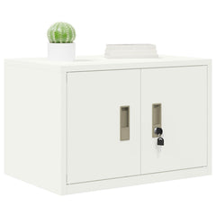 Storage Cabinet Steel Width 60 cm White 40 cm