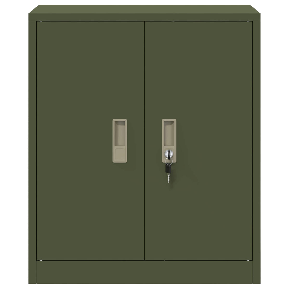 Storage Cabinet Steel Width 60 cm Olive Green 70 cm