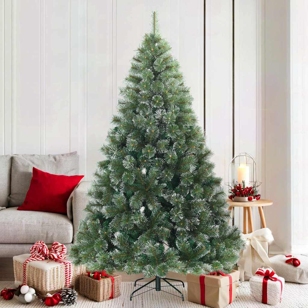 vidaXL Artificial Hinged Christmas Tree PVC