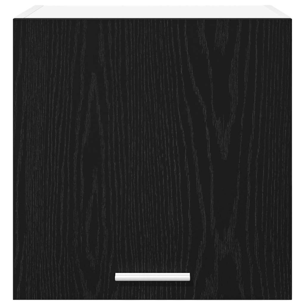 vidaXL Hanging Cabinet Black Oak and White 40 x 31 x 40 cm 6