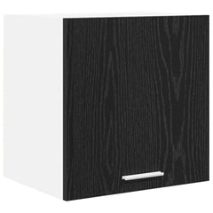 vidaXL Hanging Cabinet 2 pcs Black Oak and White Engineered Wood 5