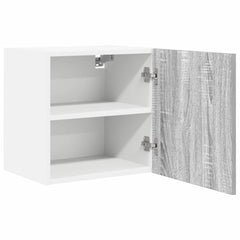 vidaXL Hanging Cabinet Grey Sonoma and White 40 x 31 x 40 cm 5