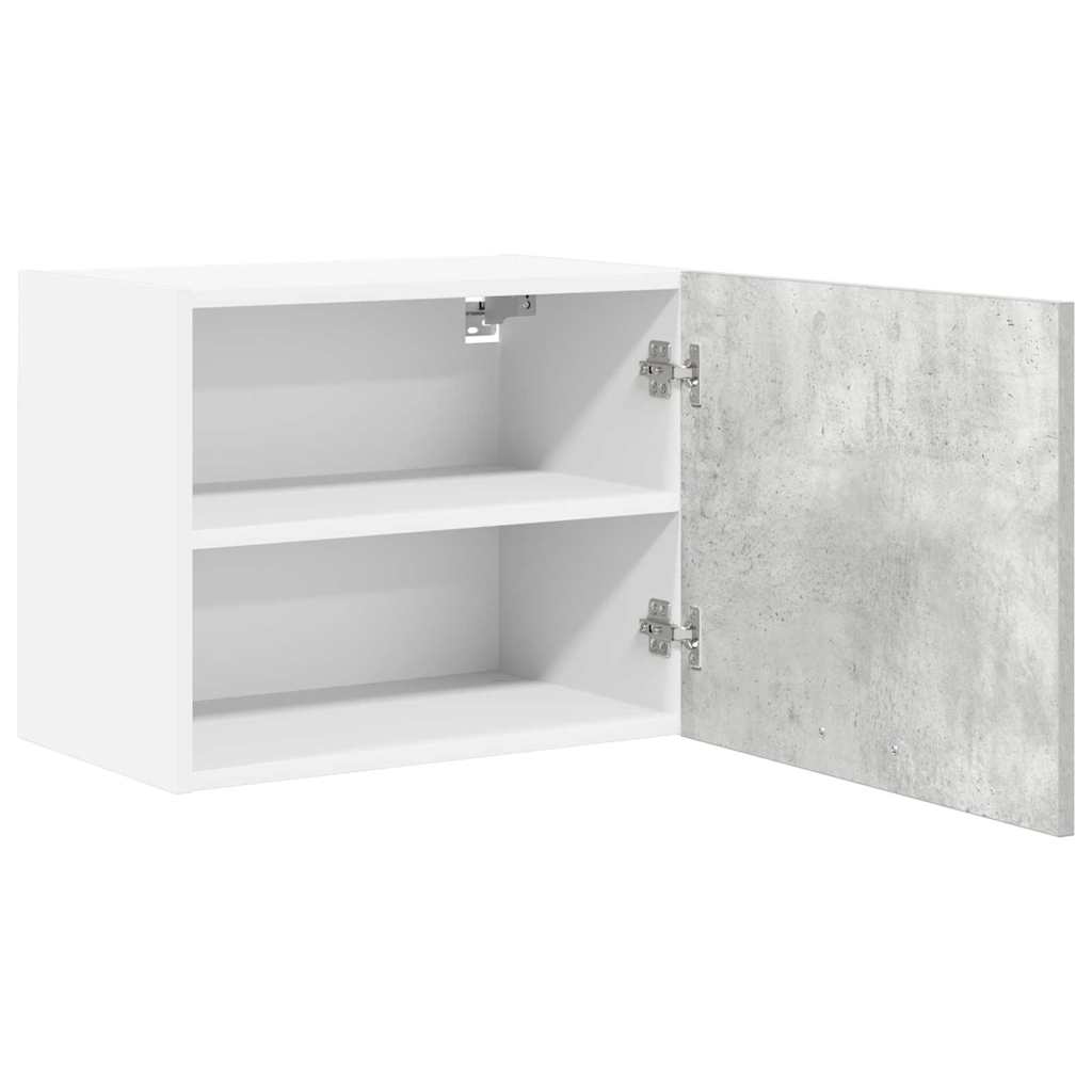 vidaXL Hanging Cabinet Concrete Grey and White 50 x 31 x 40 cm 5