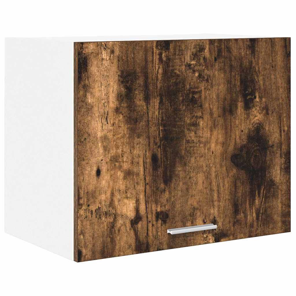 vidaXL Hanging Cabinet Smoked Oak and White 50 x 31 x 40 cm 2