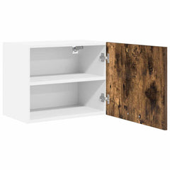 vidaXL Hanging Cabinet Smoked Oak and White 50 x 31 x 40 cm 5