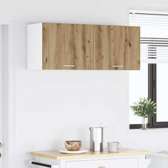 vidaXL Hanging Cabinet Artisan Oak and White 50 x 31 x 40 cm 4