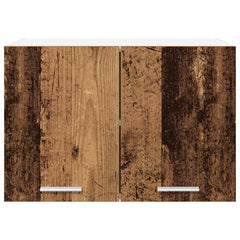 vidaXL Hanging Cabinet Old Wood and White 60 x 31 x 40 cm 6