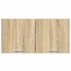 vidaXL Hanging Cabinet Sonoma Oak 80 x 31 x 40 cm Engineered Wood 6