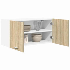 vidaXL Hanging Cabinet Sonoma Oak 80 x 31 x 40 cm Engineered Wood 3