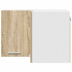 vidaXL Hanging Cabinet Sonoma Oak and White 57 x 57 x 40 cm 6