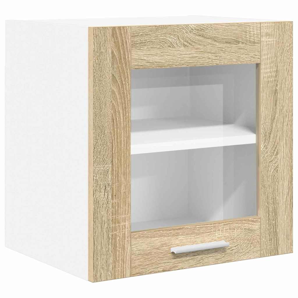 vidaXL Hanging Cabinet 2 pcs Sonoma Oak Engineered Wood 5