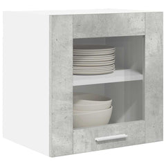 vidaXL Hanging Cabinet 2 pcs Concrete Grey Engineered Wood 3