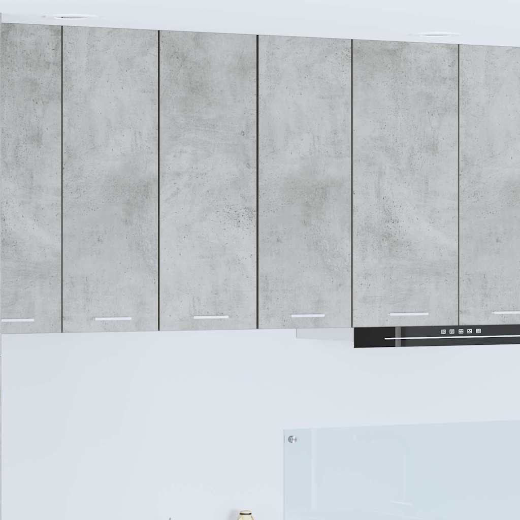 vidaXL Hanging Cabinet Concrete Grey and White 30 x 31 x 80 cm 1