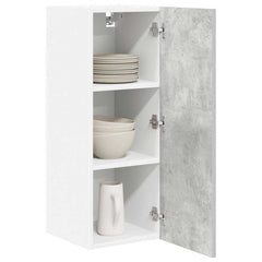 vidaXL Hanging Cabinet Concrete Grey and White 30 x 31 x 80 cm 3