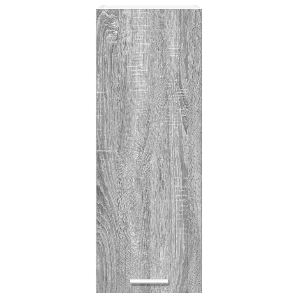 vidaXL Hanging Cabinet Grey Sonoma and White 30 x 31 x 80 cm 6