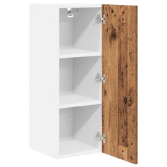 vidaXL Hanging Cabinet Old Wood and White 30 x 31 x 80 cm 5
